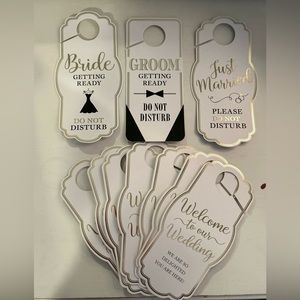 Wedding door tags